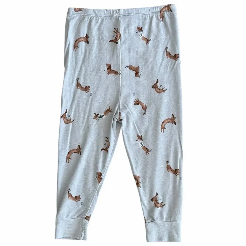 MODERN MOMENTS Baby Weiner Dog Pajama Set Size 2T
